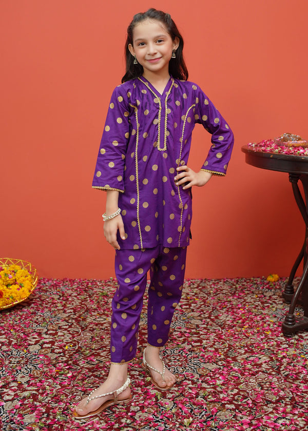 Toddlers Cambric Printed 2 Piece Suit