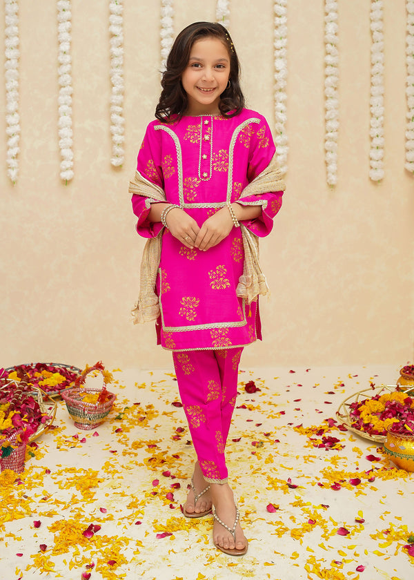 Toddlers 3 Piece Pink Suit | 8940