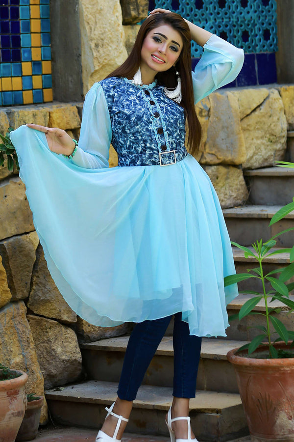 Sapphire - Chiffon Kurti - Modest - Grandeur